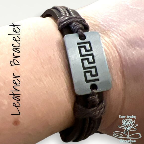 Set of 8 NWOT | Leather Bracelet | Adjustable - Picture 4 of 8